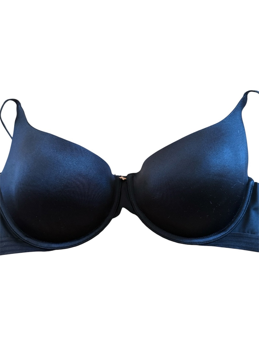 SAVAGE X FENTY MICROFIBER WOMENS UNDERWIRE T-T-SHIRT BRA BLACK CAVIAR SIZE  34D
